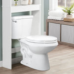 Load image into Gallery viewer, Toilet seat Elongated with Slow Close Hinges, Four Bumpers Never Loosen and Easily Remove, Two Sets of Parts, Plastic, White
