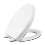Load image into Gallery viewer, Elongated Slow Close Toilet Seat, Easy to Install &amp; Clean, Removable, Plastic , White
